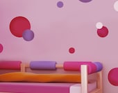 Reusable Stencils Polka Dots 3 pc kit - Easy wall decor for Nurseries, Kids Rooms