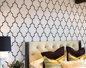 Stencil Marrakech Trellis Short version - Reusable stencils for Walls and Fabrics