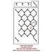 Wallpaper Stencil Hourglass - Reusable stencil for wall and fabric decor - DIY