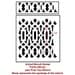 Allover Stencil Trellis - Reusable stencil for wall decor - DIY