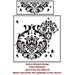 Damask Stencil Anna - Reusable Large Wall Stencils - DIY decor