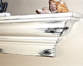 COTTAGE MANTEL SHELF, Wall Decor, Chic Decor, Wall Hanging, Vintage Inspired, Distressed