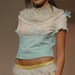 Hand-knit women's hemp shirt