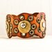 Christmas Gift Guide Rustic Leather Cuff Primitive Jewelry Metal Patina Handmade Holiday Sale