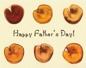 Father's Day card - baseball theme - "You are my biggest fan and my favorite coach" - vintage baseball mitts