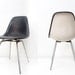 Vintage Black Leather Herman Miller Shell Chair