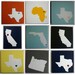 CHOOSE YOUR STATE - Affordable Original Painting, Wall Art, Home Decor - Made to Order State Love (8 x 8 Canvas)