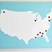 USA Map, State Love, United States silhouette, Customize - Affordable Original Painting (11 x 14 Canvas)