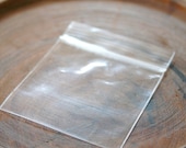 QTY 100 Crystal Clear Zip Polypropylene Bags - 4 x 4 Inches