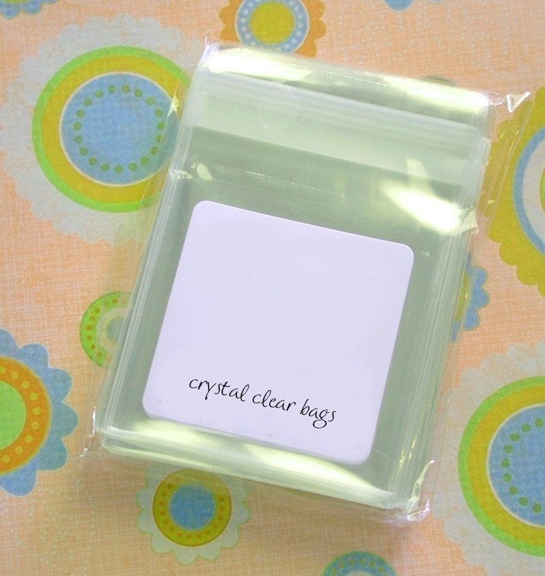 QTY 100 Crystal Clear Bags - USDA FDA Compliant  - 3 x 3 Inches