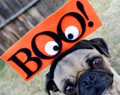 DOG costume - BOO hat for all size pets HALLOWEEN
