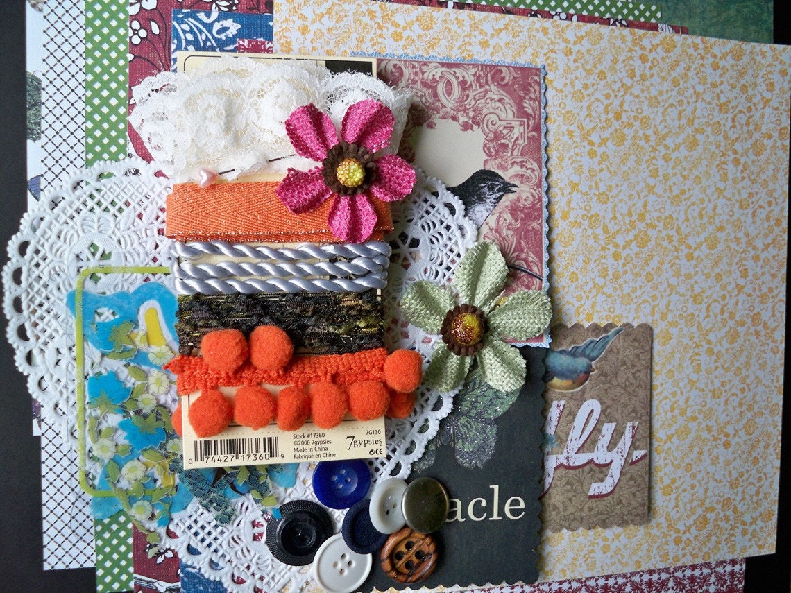 SALE - Artsy Urban scrapbooking kit