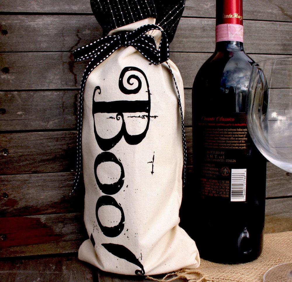 Halloween Boo Wine Bottle Bag