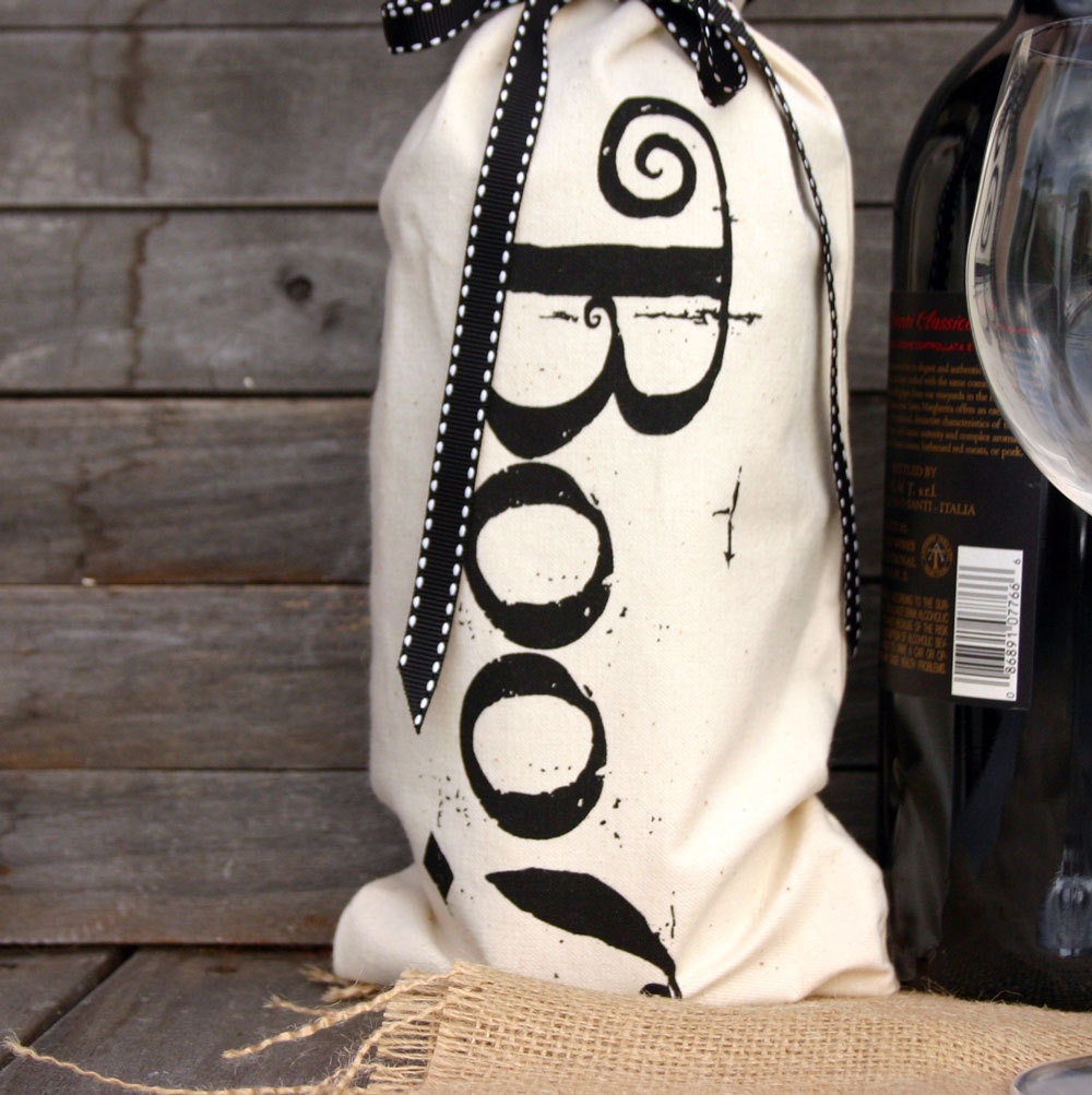 Halloween Boo Wine Bottle Bag