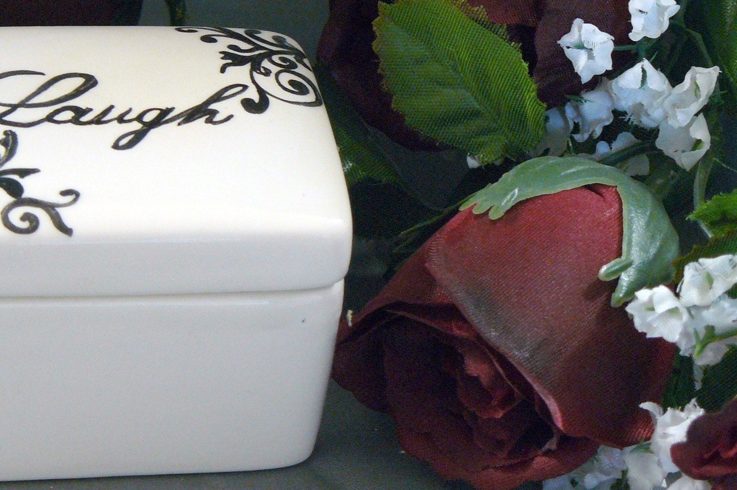 Ceramic Laugh Keepsake Box Laugh