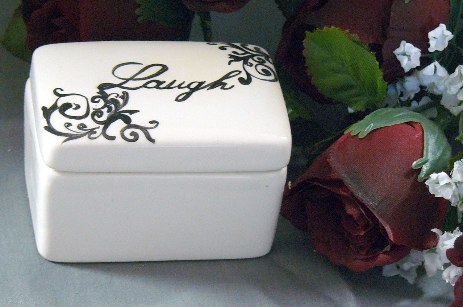 Ceramic Laugh Keepsake Box Laugh