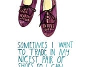 Nice Shoes Blues - Print -
