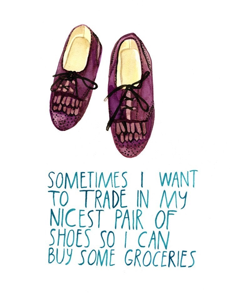 Nice Shoes Blues - Print -