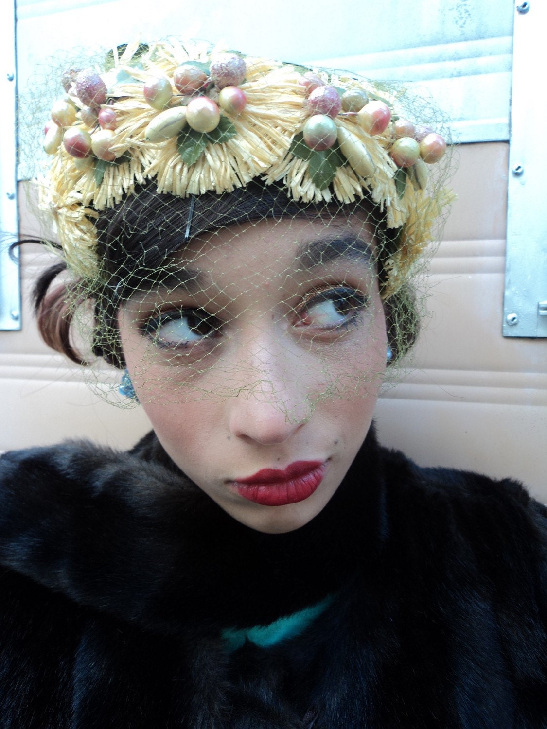 Vintage 1950's " Summer of Swank"  fantastical hat