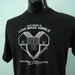 Vintage Our Work is Love TShirt Charity Activism Black n White LARGE