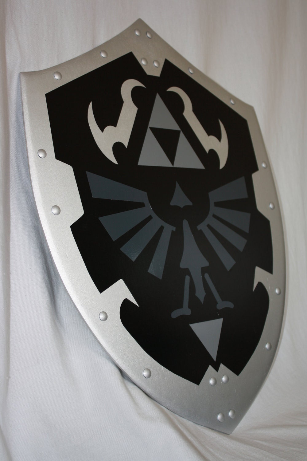 RESERVED listing for EverWatching (Adult size)---Dark Link  Hylian Shield from the Legend of Zelda (Ocarina of Time design)