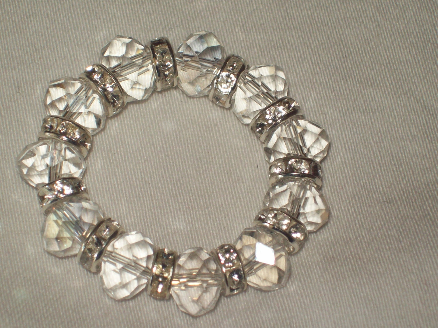 Crystal and Rhinestone Napkin Rings (set of four)