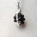 Black Onyx Necklace / Sterling silver Pendant Charm / Capricorn Gemstone / Caviar / Simple everyday jewelry / For Her Under 40