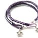 Friendship Bracelets  Charm bracelet handwoven  ball chain cotton cord trendy Metallic  fun accessories