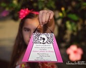Purse Barbie Birthday Invitation
