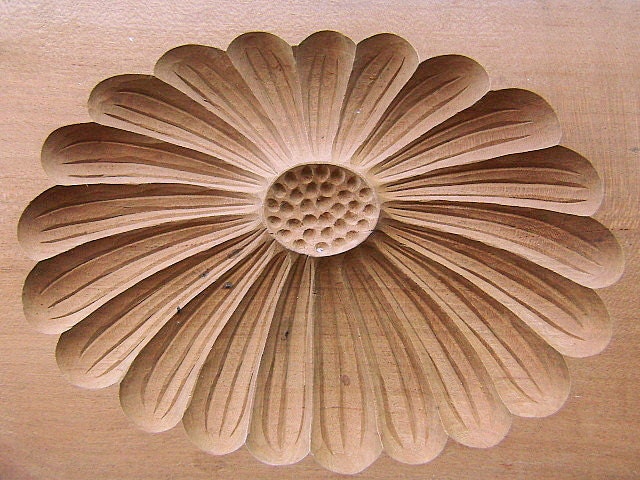 Vintage Japanese Kashigata Mold Chrysanthemum Kiku Flower Mold