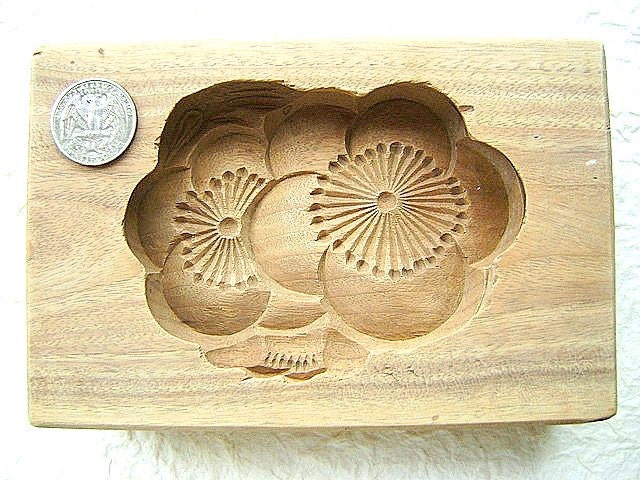 Vintage Japanese Kashigata Sweets Mold Ume Plum Blossom