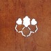 Vintage  Japanese Stencil  Family Crest  Kamon  Stencil C21 Flower Stencil