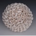 White Ceramic Art Vase - Decorative - Hydrangea - Flower - Texture - Sculpture - Contemporary - Modern
