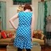 60's Polkadot Ruffle Dress, 36-36-38