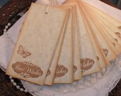 Wedding Wish Tags Butterfly Set of 25