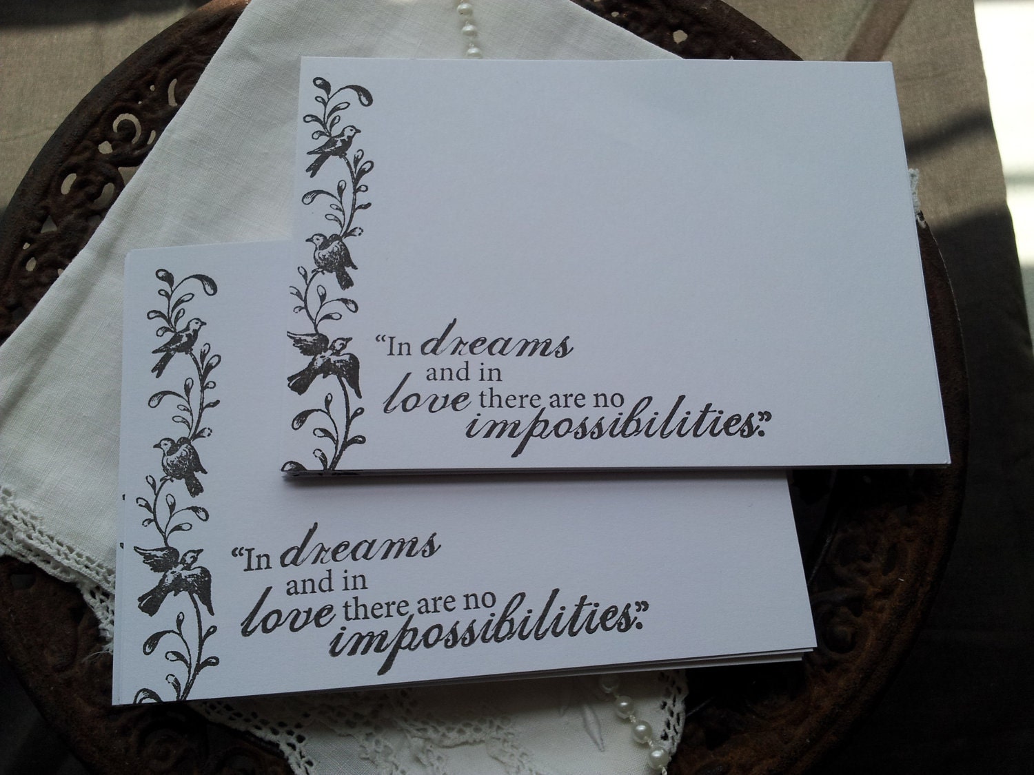 Wedding Wish Cards Dreams and Love Set of 25