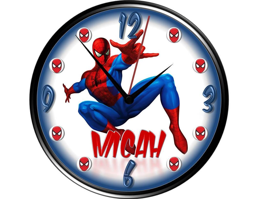 spiderman clock