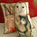 What a Hoot: Hand Painted Barn Owl Pillow