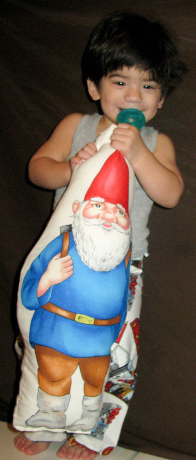 Gnome Traveller Pillow....nice size .....20 inches tall