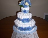 Tea Party, Diaper Cake,baby shower,centerpiece