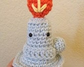Bernie, The Amigurumi Bunsen Burner, Dark Orange Flame