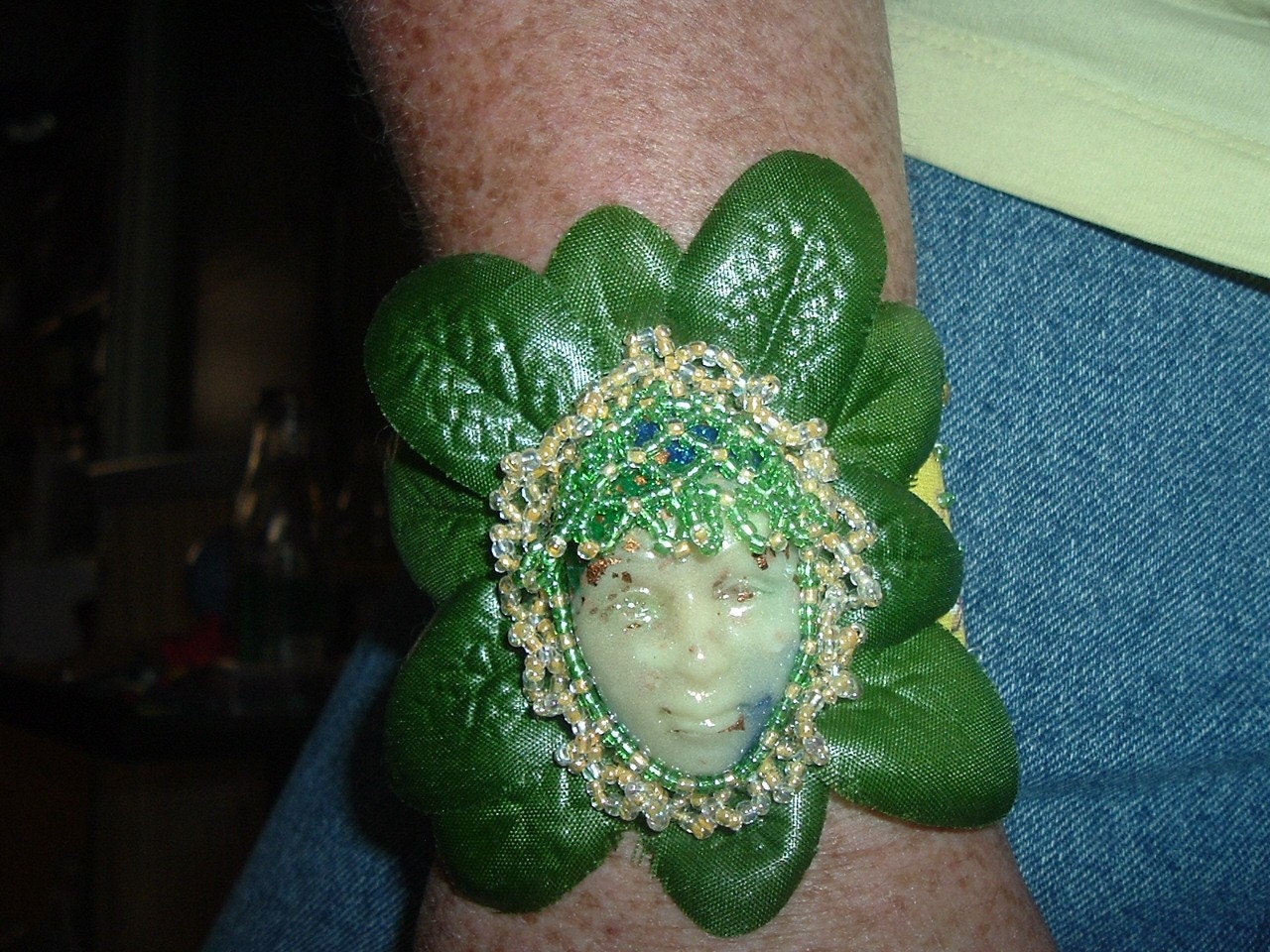 Fire Fly Faeries Glow in the dark cuff bracelet