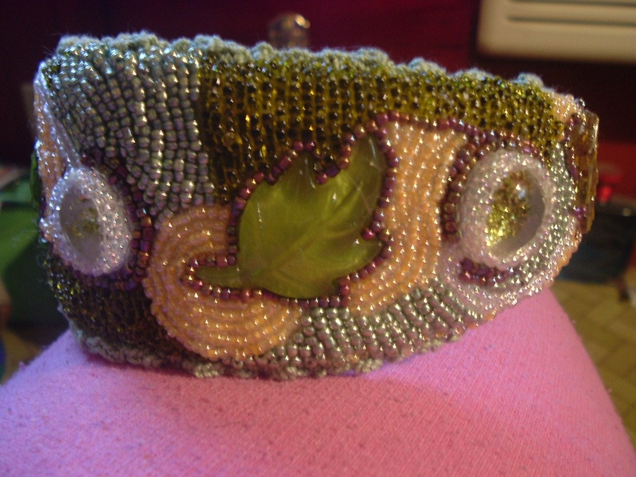 Beaded Embroidered Head Band