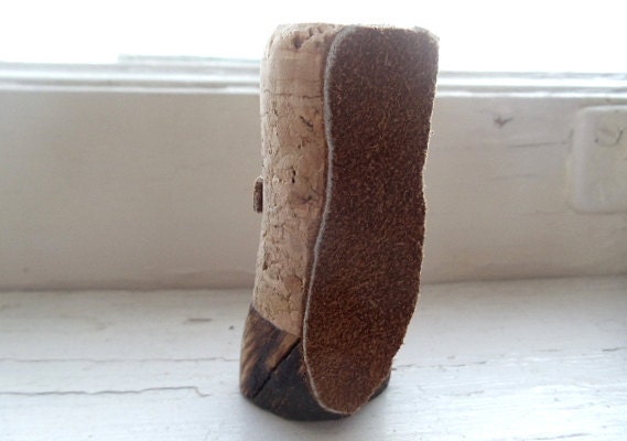 Cork, Pine Knot, Leather, Reliquary