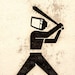 Beware Of The Violent Television Art Print Wall Poster