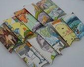 An Eco friendly wedding- vintage paper pillow boxes- set of 50
