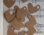 100 heart tags