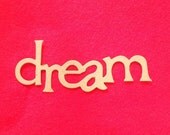 delicate chipboard die cut - dream - set of 6