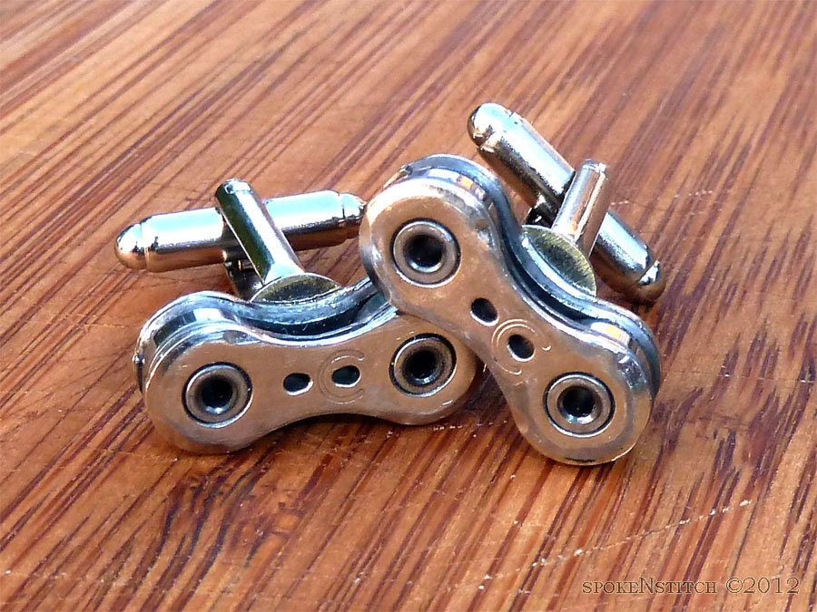 Fathers Day CAMPAGNOLO Limited Edition Cuff Links Bike Bicycle Chain Cyclist Racer Mountain Biker Motorcycle Motorbike Mechanic Triathlon