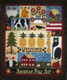 American Folk Art Series of 6 Quilt Patterns
